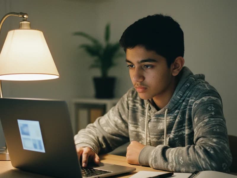 Student reviewing Words module graded report with weak vocabulary highlighted